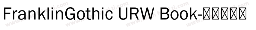 FranklinGothic URW Book字体转换
